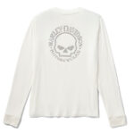 Maglia a maniche lunghe Willie G Skull Bling donna – Cloud Dancer
