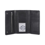 Portafoglio Harley-Davidson con catena e patch Bar & Shield