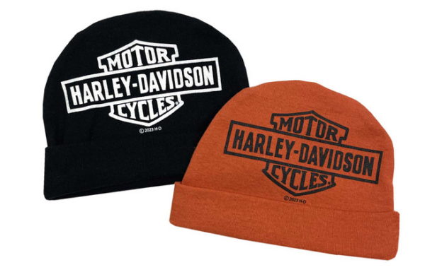 CONFEZIONE DA DUE CAPPELLINI NEONATO HARLEY DAVIDSON