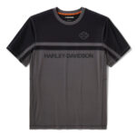 Maglietta da uomo H-D TECH Traspirante a blocchi di colore – Colorblocked – Asphalt
