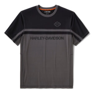 Maglietta da uomo H-D TECH Traspirante a blocchi di colore – Colorblocked – Asphalt