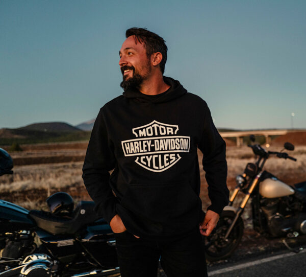 Felpa con cappuccio Uomo H-D Standard Bar & Shield – Harley Black